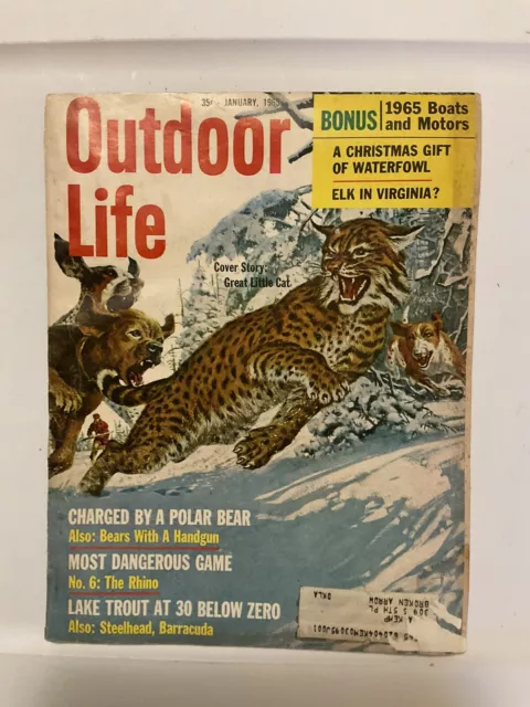 1945 FEBRUARY OUTDOOR Life Magazine - Fishing, Hunting, Camping