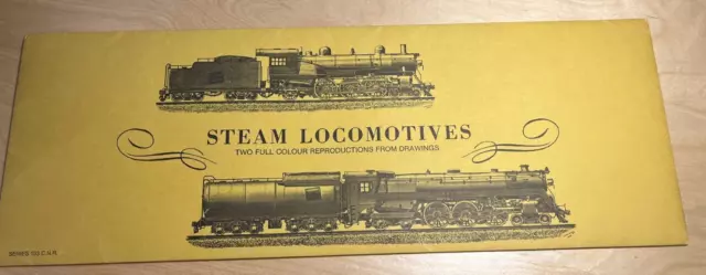 Steam Locomotive Series 103 and 100 CNR CPR Cameron King locomotive prints