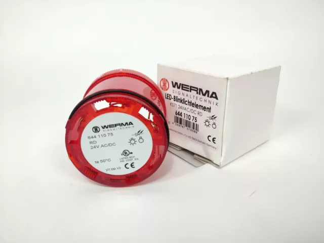 Werma 64411075 KS71 24VAC/DC RD Led-Blinklichtelement, Red