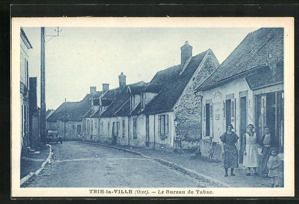 CPA Trie-la-Ville, Le Bureau de Tabac