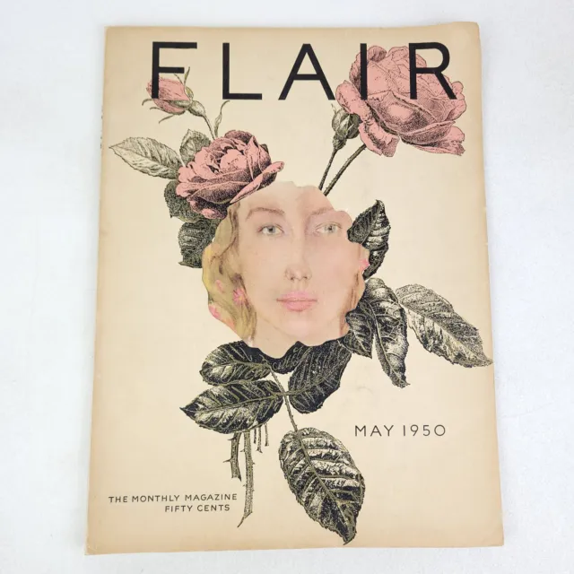 Flair Magazine May 1950 John O'Hara- Birdland -Edward Kasper- Mid-Century Design