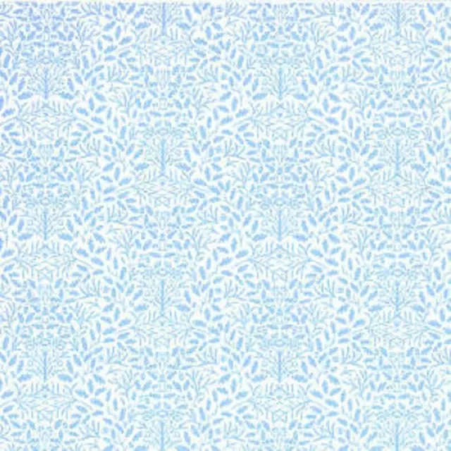 Melody Jane Dolls House Pale Blue White Acorns Wallpaper William Morris Design