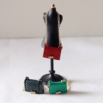 1:12 Dollhouse Miniature Chain Bag Doll Fashion Decoration Metal Accessories