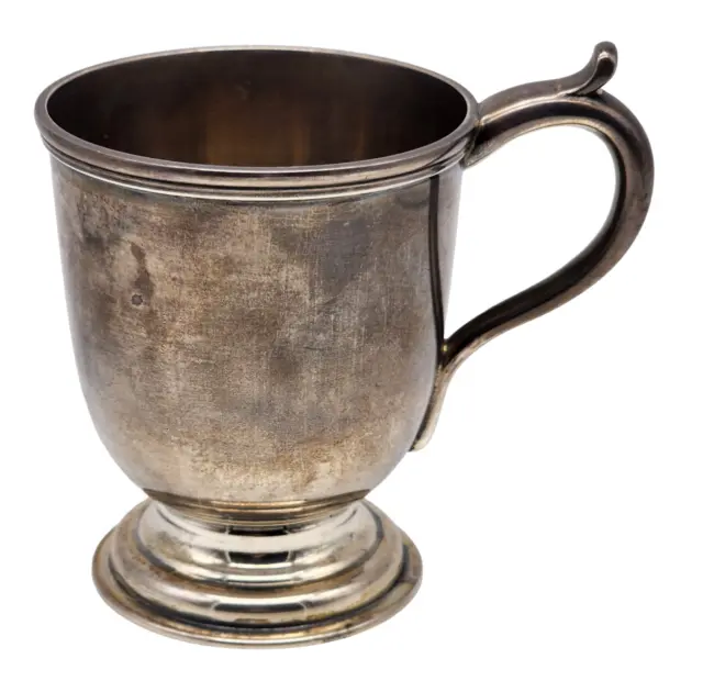 Vintage SHREVE CRUMP & LOW Sterling Silver Tankard Mug NO MONOGRAM ~ 176.5g ~
