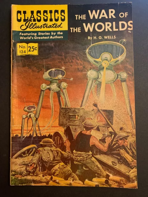 Classics Illustrated 124 War of the Worlds GD-VG -- HRN 166 1968