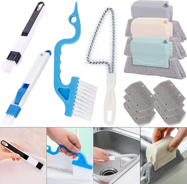 Brosse magique de nettoyage pour rainures fenêtres Brosse magique de nettoyage pour rainures fenêtres