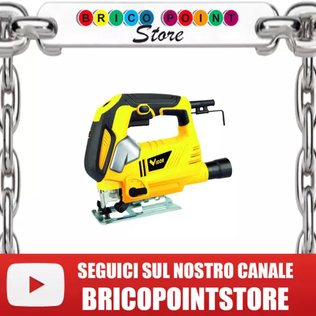 Seghetto Alternativo 810 Watt Per Legno E Ferro Vigor Vst-80E Con Accessori