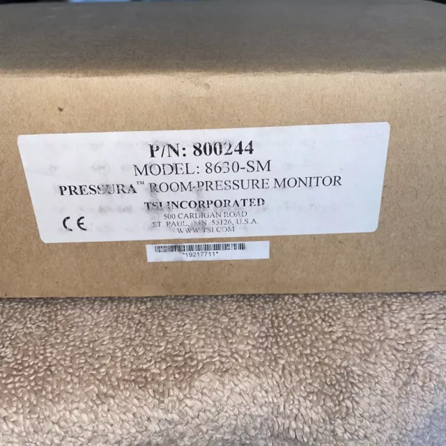 Pressura Room Pressure Monitor       P/N 800244, Model  8630-SM