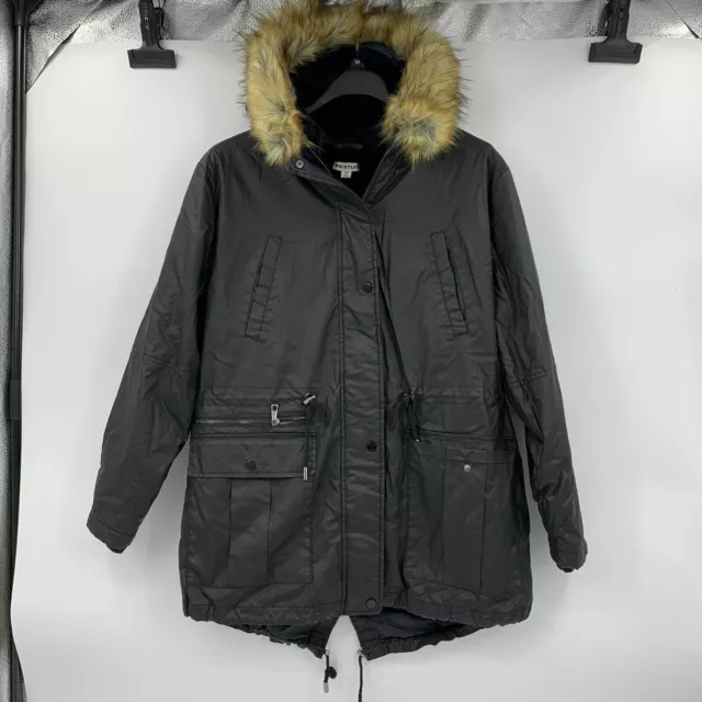 Whistles faux fur deals lined waxy parka