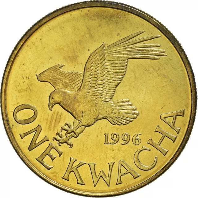 Malawi 1 Kwacha Coin | Bakill Muluzi | Fish Eagle | 1996 - 2003