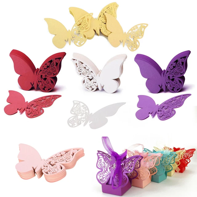 Partecipazione Matrimonio Con Farfalla Dorata E067 - Foto 9