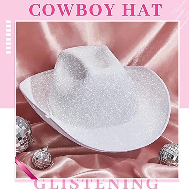GLITTER COWBOY HAT Adults Cowgirl Western Wild West Accessory Dress