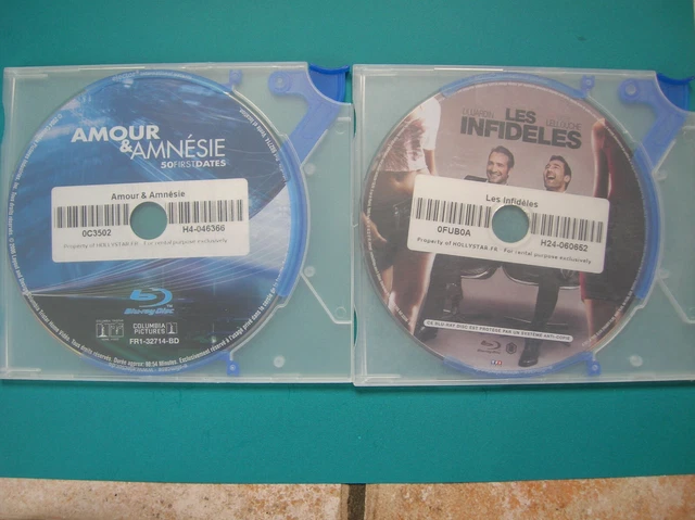 BLU-RAY boitier slim (LOT) LES INFIDELES  + AMOUR ET AMNESIE (2 blu ray) (b3)