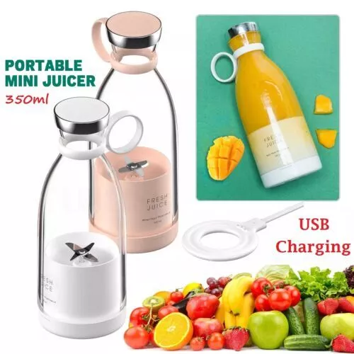 Portable Electric Mini Mixer Blender Smoothie Maker Shaker Juicer Machine 380ml