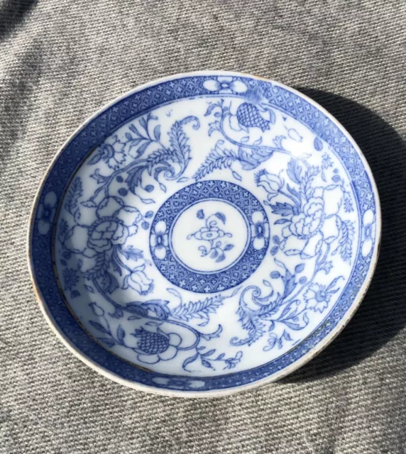 Grainger Lee & Co. of Worcester Blue & White Small Plate with Oriental Design.