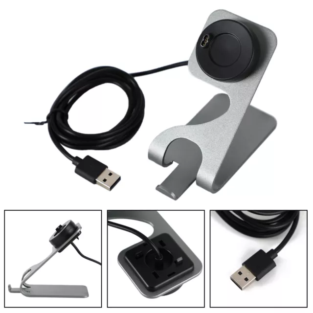 Caricabatteria da Tavolo Dock di Ricarica USB per Fenix 6/6S/5/5S/5X Plus Grigio