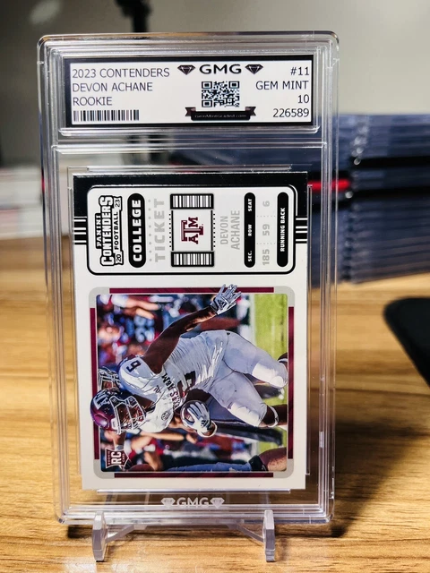 2023 Contenders Draft Devon Achane Rookie GMG Graded 10 Gem Mint 💎 RC