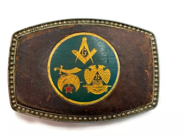 Vintage Masons, Masonic, Shriners and Scottish Rite Belt Buckle