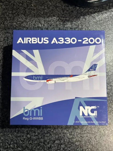 NG Next Generation BMI RARE Airbus A330-200 1:400 Model Airplane
