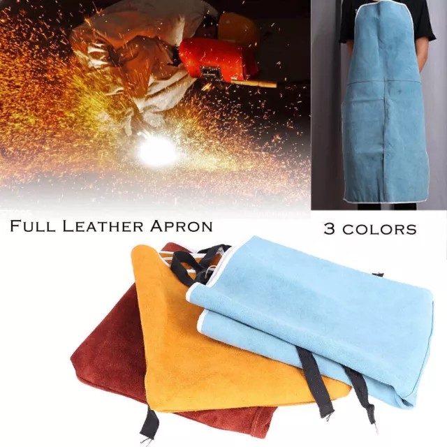 Welding Fire Heat Protect Apron Welder Toughness Two Layer Cow Leather
