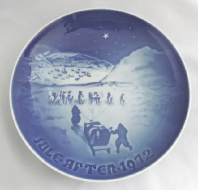 Bing & Grondahl  1972 Christmas Plate "Christmas in Greenland " NIB