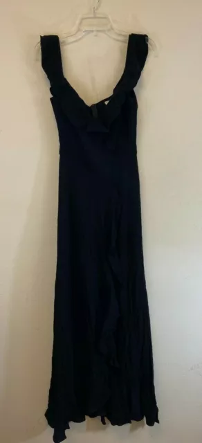 Flynn Skye Womens Monica Maxi Dress Black Rayon Size Medium -