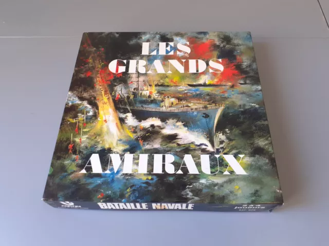 LES GRANDS AMIRAUX BATAILLE NAVALE JEU DE SOCIETE capiéga édition vintage 1970