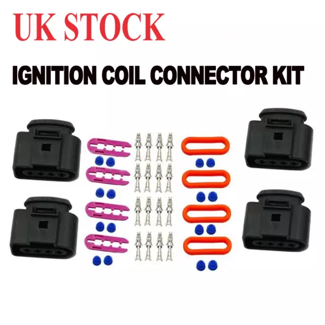 US 8 Set Ignition Coil Connector Plug Repair Kit For Audi A4 A6 A8 Passat Jetta
