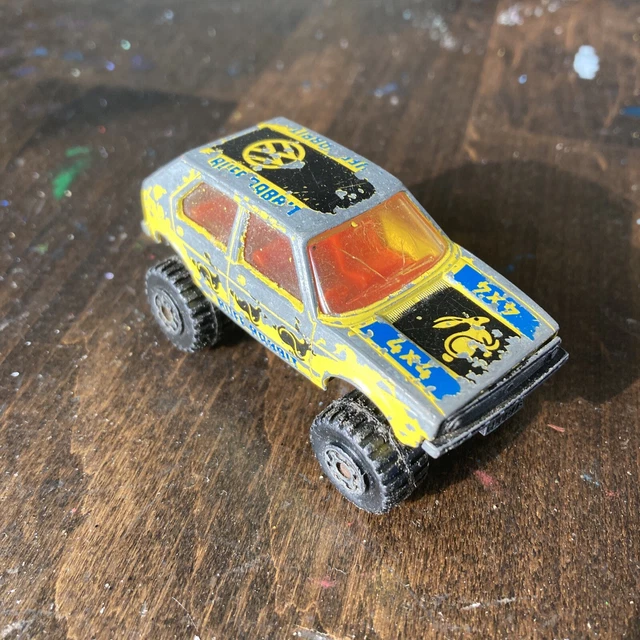 Vintage 1981 Matchbox ROMPING RABBIT VW RUFF RABBIT 4X4 Yellow Volkswagen Macau