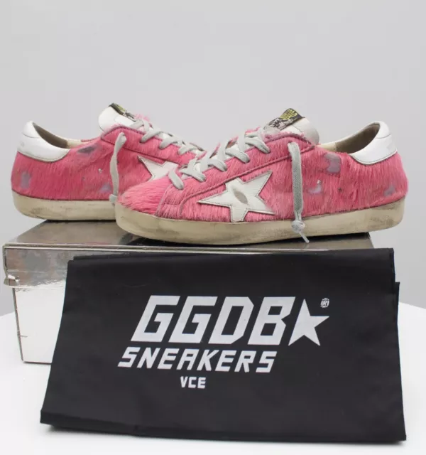 Womens Golden Goose GGDB Sneakers Superstar Low Top Pony Hair RARE Size 36 ITALY