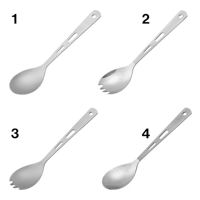 de cuisine en titane pur Pique-nique extérieur Longue poignée Cuillère 2