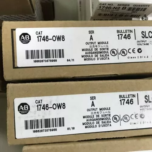 New Factory Sealed AB 1746-OW8 SER A SLC 500 8 Point Relay Output Module 1746OW8