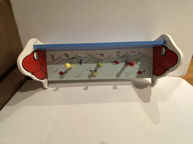 Trend Lab Dr Seuss CAT IN THE HAT Baby Kids Room Wall Shelf 19”