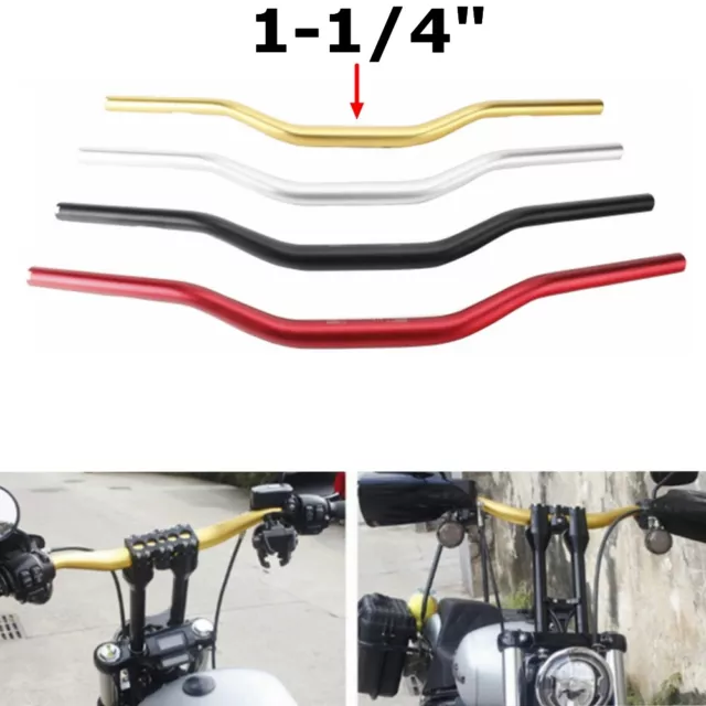 Club Style 1-1/4" Handlebar For Harley Dyna Softail Sportster Street Bob New