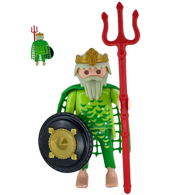 Amphore Playmobil Mer Grand Vase Vert Avec Motifs - Trésor, Occasion, Collection