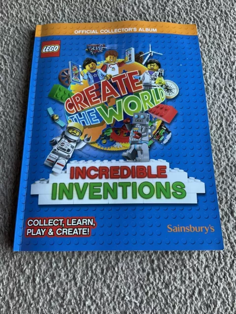 Sainsbury's Lego Create The World Incredible Inventions 2018 Album + Near Comple