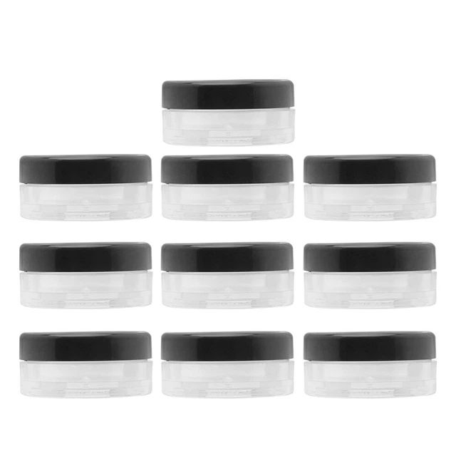 10 PIEZAS Contenedores Pequeños Tapas Maquillaje Polvo Caja de Embalaje Compacto Viaje