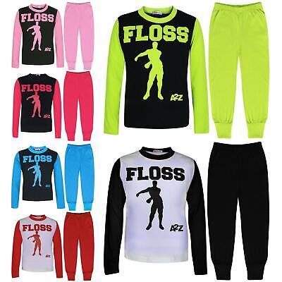 Kids Boys Girls Pyjamas Trendy Floss A2Z Print Xmas Loungewear Pjs Outfit Sets