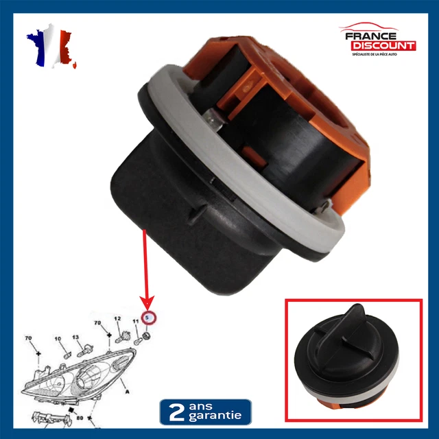 Douille Support Ampoule Clignotante – Compatible Clio 3, Laguna 2, C4, C5, 207, 307… – Référence 7701069725 - 8