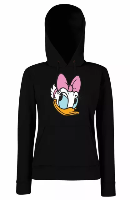 Youth Designz Damen Hoodie Daisy Ente Pullover Print Logo Duck Maus Mouse Minnie