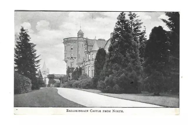 Stirling, Scotland, Ballikinrain Castle from North, Old Postcard