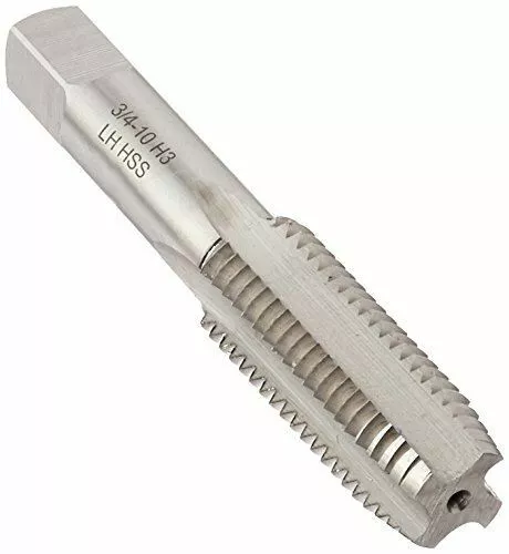 Drill America 3/4"-10 UNC High Speed Steel Left 4 Flute Plug Tap, (Pack of 1)