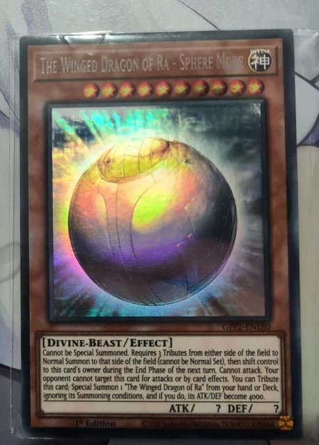 YU-GI-OH WINGED DRAGON of Ra: Sphere Mode Ghost Rare. 1st Edition N/M ...