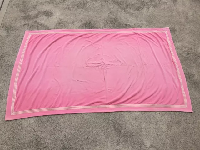 Stone Island Cotton Beach Towel Pink Made In Italy '80