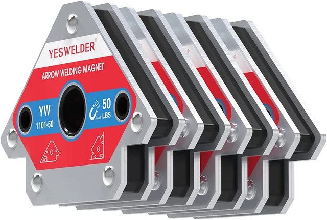 50 LB Welding Magnet-4 Pieces of Magnetic Welding Holder 50 LBS Holding Power We