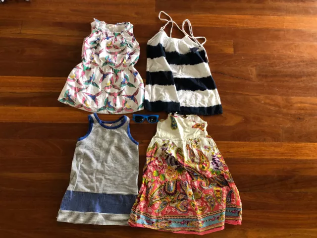 Girl Summer Dresses, Size 3/4 Seed, Witchery, Fox & Finch (bonus Sunglasses)