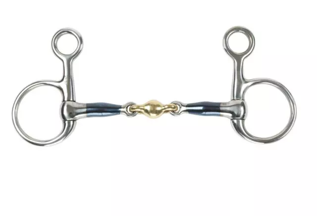 Shires Hanging Cheek With Lozenge | Horse Bit | Blue Sweet Iron | 3 Sizes