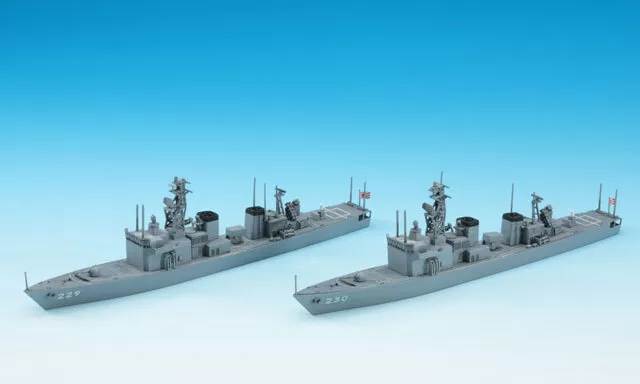 Hasegawa WL013 JMSDF DE 229/230 Abukuma Jintsu SHIP SCALE 1/700 Plastic Kit NEW 2