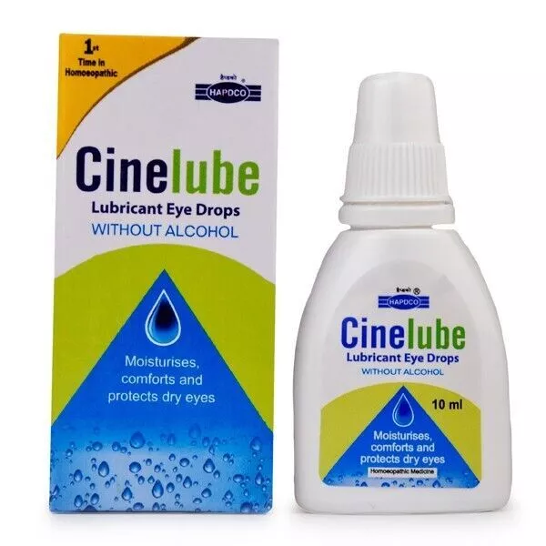 Hapdco Cinelube Lubricant Eye Drop 10ml Pack of 5 with free shipping worldwide