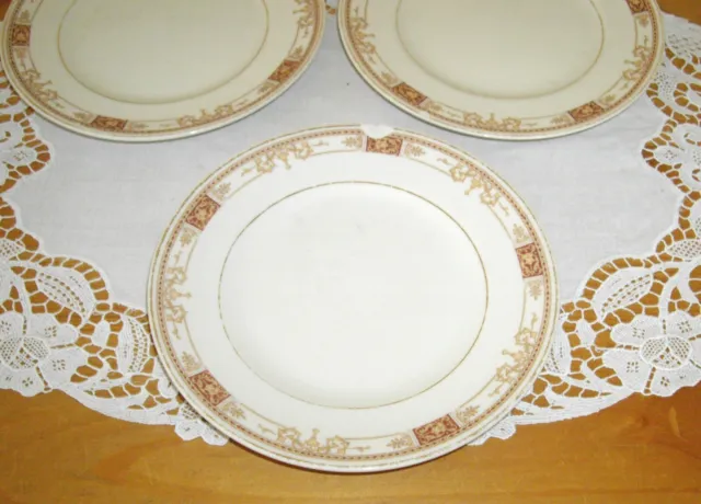 Vintage Syracuse China Old Ivory O.P.Co CALHOUN 6 1/4" Plates ~ Set of 3 ~ 3
